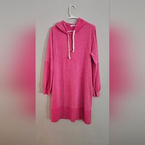 Pink Hoodie Dress